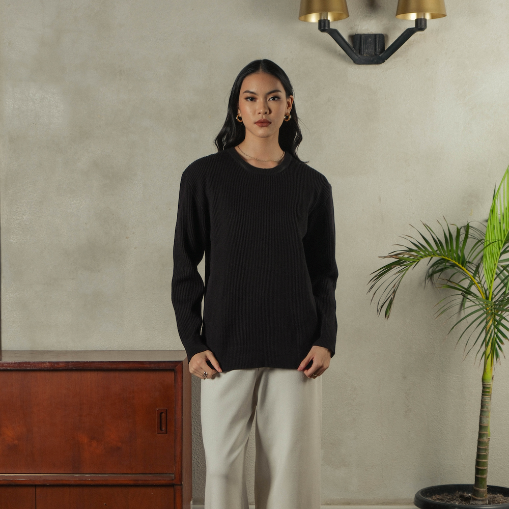 Noir Sur Blanc Keir Pullover Black