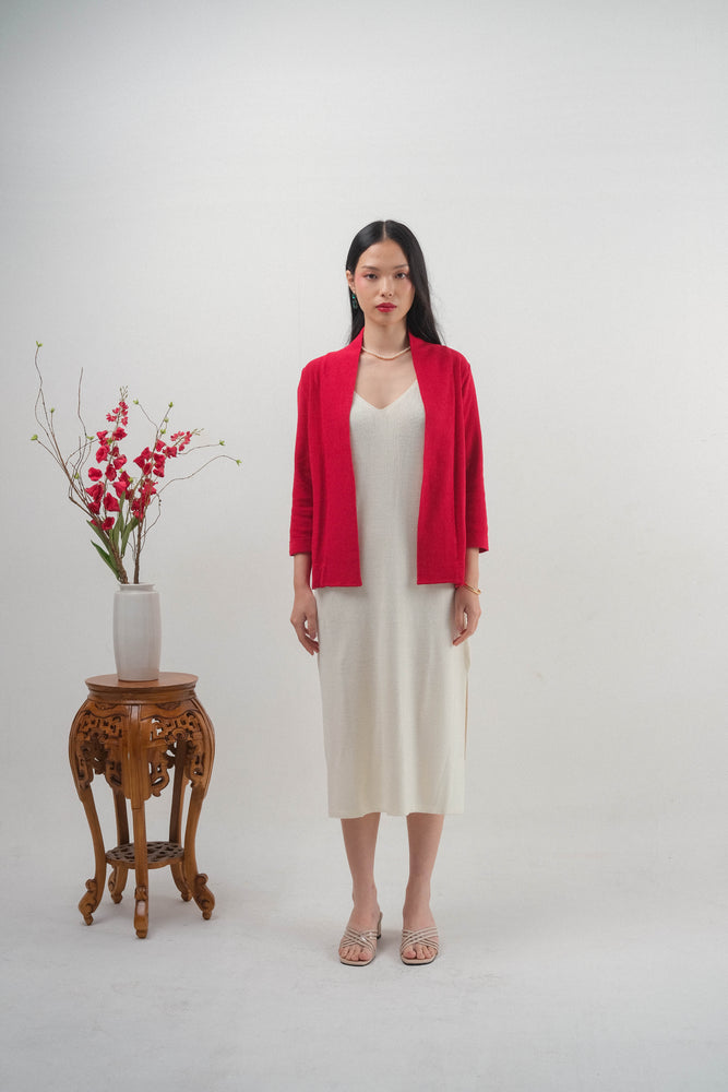 Noir Sur Blanc Tyra Cardigan Red