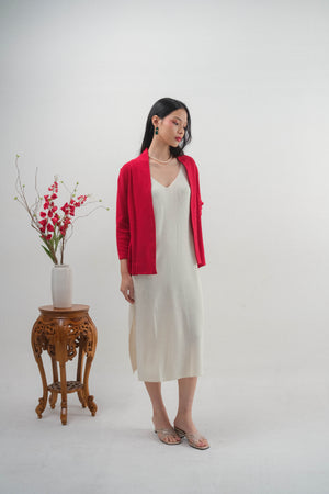 Noir Sur Blanc Tyra Cardigan Red