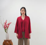 Noir Sur Blanc Marina Cardigan Cherry Red