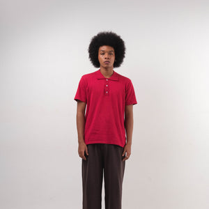 Noir Sur Blanc Camden Polo Shirt Red