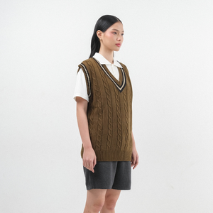 Varsity Vest Chocolate