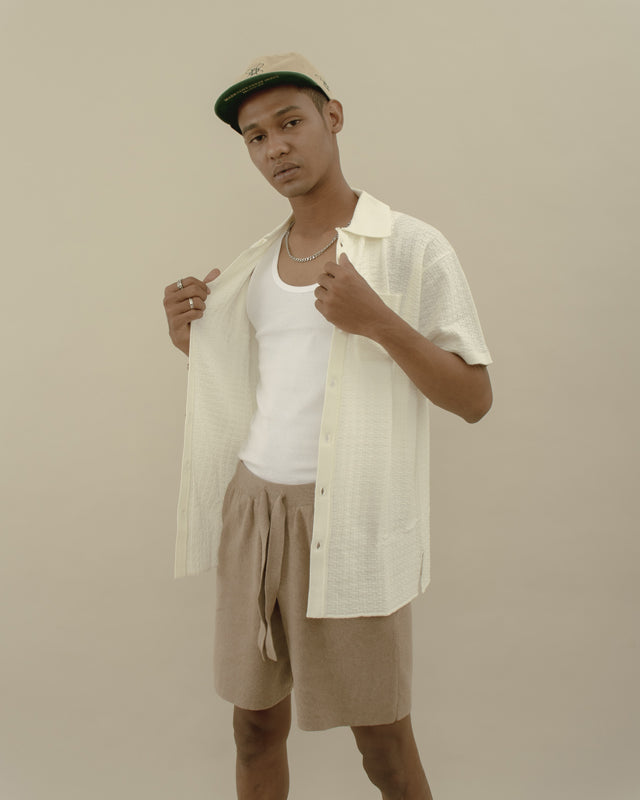 Rico Shirt Knit in Offwhite